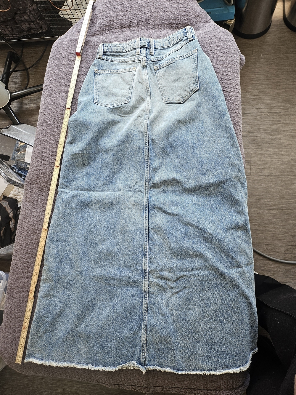 We The Free Light Blue Denim Maxi Skirt - Picture 4 of 4